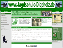 Tablet Screenshot of jagdschule-diepholz.de